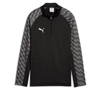 PUMA teamLIGA26 Training 1/4 Zip Top Jr Sweat Jackets, 164, Black White-Flat Dark Gray