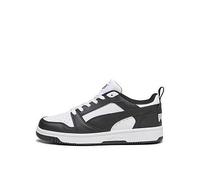 Puma Unisex Youth Puma Rebound V6 Lo Jr Sneakers, Puma White-Puma Black, 3 UK