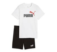 Puma Junior Unisex T-Shirt And Short Set, Puma White, Size 11-12 Years Puma White