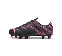 PUMA - Juniors Attacanto Fg/Ag Shoes, Color Black/Poison Pink, Size: 4 UK