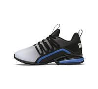 Puma - Juniors Axelion Mesh AOP Fade Shoes, Color Puma White/Puma Black/Victoria Blue, Size: 4.5 UK