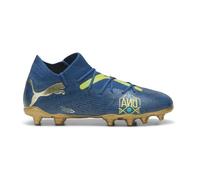 PUMA - Juniors Future 7 Match Bna Fg/Ag Shoes, Color Sailing Blue/Marine Blue/Pelé Yellow/Grass, Size: 2.5 UK