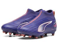 PUMA - Juniors Ultra 5 Match+ Ll Fg/Ag Shoes, Color Lapis Lazuli/White/Sunset Glow, Size: 13 UK