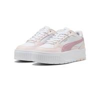 PUMA Women's Karmen II Idol Sneaker, White-Poised Pink-Jasmine Flower, 5 UK