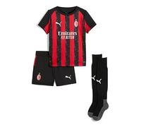 Puma AC Milan Home Mini Kit 2025/2026 Colour: Red/Black, Size: 3-4 years