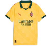 Puma Kids Ac Milan Third Shirt 2025 2026 Juniors Domestic Collared Lightweight