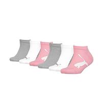 PUMA Kids BWT Sneaker Socks (6 Pair Pack) pink/grey, 12-1.5