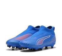 Puma Kids Cloud Ultra 5 Match Children Laceless Firm Ground Football Boots Blue/White 12 UK Child