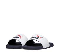 Puma Junior Unisex Cool Cat 20 - Navy/White, Puma White-Puma Navy-For All T, Size 5 Older Puma White-Puma Navy-For All T