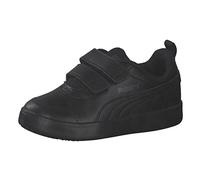 PUMA Kids' COURTFLEX V2 V INF Trainers, Black Black-Dark Shadow 06, 4 Child UK