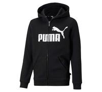 Puma Kids Essentials Logo Full Zip Hoodie Black