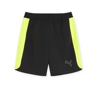 PUMA Kids Finesse Performance Training Shorts Bottoms Black/Yellow 13 Years