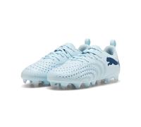 PUMA Future 9 Play FG/AG JR Soccer Shoe, Glowing RED White Black Silver, 4 UK
