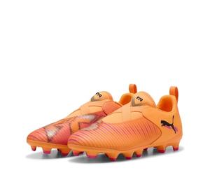 PUMA Kids Future 8 Academy Laceless Childrens Firm Ground Orange/Black 1 UK Child