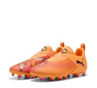 PUMA Kids Future 8 Academy Laceless Juniors Firm Ground Orange/Black 4 UK Child