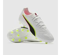 Puma Kids King 20 Match FG AG Puma White Glowing Red Yellow Alert