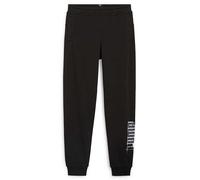 Puma Kids Logo Print Jogging Pants Black