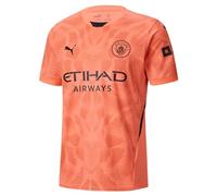 PUMA Kids Manchester City FC 2024/25 Soccer Goalkeeper Shirt - Orange - Size: 7/8 Year