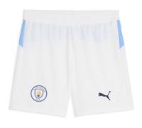 PUMA Manchester City FC Kids' Shorts 25/26, White (White x Team Light Blue), 164