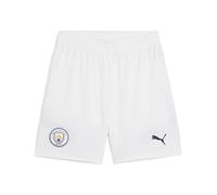 PUMA Kids' Manchester City Football Shorts 2024/25 - White - Size: 7/8 Years