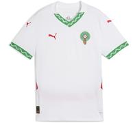 PUMA Morocco 2025 Away Jersey Youth, White/Fast Green/Red, size 7-8 Youth