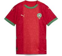 PUMA Kids Morocco Home Shirt 2025 Juniors Red/Green 13 Years