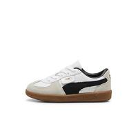 Puma Kid's Palermo Trainers - White/Grey, Puma White-Vapor Gray-Gum, Size 1 Older Puma White-Vapor Gray-Gum