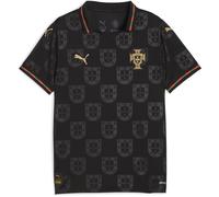 PUMA Kids Portugal Eusebio Shirt 2025 Juniors Short Sleeve Black 7-8 Years