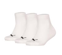 Puma Kids Quarter Socks, 3-Pack - Plain Quarter 3P, Logos, Solid Color