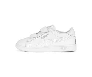 Puma Kids' Smash Hook and Loop Sneakers, White-Cool Light Gray, 2.5 Little | Casual Shoes