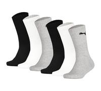 Puma Kids Socks, 6 Pack - Sport Junior, Terry Sole, Ribbed Cuffs, Log...