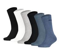 Puma Kids Socks, 6 Pack - Sport Junior, Terry Sole, Ribbed Cuffs, Log...