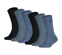 Puma Kids Socks, 6 Pack - Sport Junior, Terry Sole, Ribbed Cuffs, Log...
