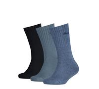 Puma Unisex Kid's Crew Socken, Denim Blue, 35/38 (Pack of 3)