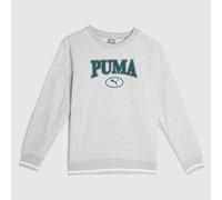 PUMA Kids Squad Sweatshirt in Light Grey, Cotton, Size: 9-10Y UK 9-10Y