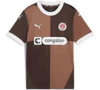 PUMA Kids St Pauli Home Shirt 2024 2025 Juniors Brown 9-10 Years