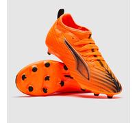 PUMA Ultra 6 Match FG/AG JR Soccer Shoe, Heat FIRE Black-Glowing RED, 2 UK