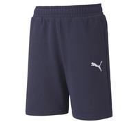 Puma Kids Unisex Boys / Girls TeamGOAL Cotton Shorts Pockets 656712 - Navy - Size 11-12Y