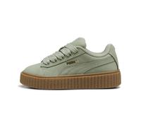 Puma Kids Unisex FENTY x Creeper Phatty Earth Tone Sneakers - Green Leather - Size UK 13.5 Kids