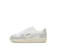Puma Kids Unisex Palermo Leather - Silver/White, Puma White-Cool Light Gray-Sug, Size 13 Younger Puma White-Cool Light Gray-Sug