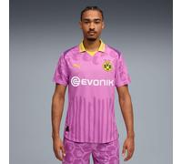 PUMA Kidsuper x Borussia Dortmund Authentic Jersey Men, Mauve Pop/Faster Yellow, size Small