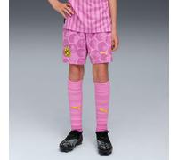 PUMA Kidsuper x Borussia Dortmund Shorts Youth, Mauve Pop/Faster Yellow, size 11-12 Youth