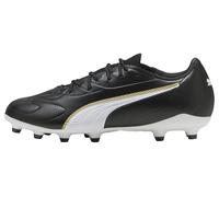 PUMA King 20 Match FG/AG JR Soccer Shoe, Black White Gold, 5.5 UK