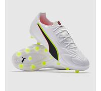 Puma King 20 Match FG AG Puma White Glowing Red Yellow Alert