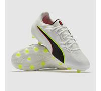 Puma King 20 Pro FG AG Puma White Glowing Red Yellow Alert