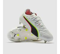Puma King 20 Ultimate MxSG Puma White Glowing Red Yellow Alert