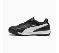 PUMA Unisex King LIGA TT Soccer Shoe, Black White Silver, 13 UK