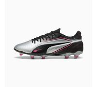 PUMA King Match FG/AG Football Boots Unisex, Silver/Black/Sun Struck, size 6