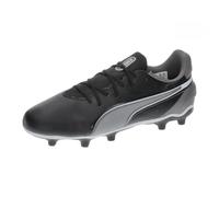 PUMA Unisex Kids King Match Fg/Ag Jr Soccer Shoe, Puma Black Puma White Cool Dark Gray, 12 UK