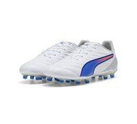 Puma KING PRO FG/AG Unisex Football Boots - White - Size UK 9